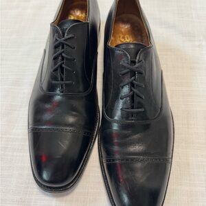 Royal Tweed Black Leather Men's Oxfords made in England 10.5